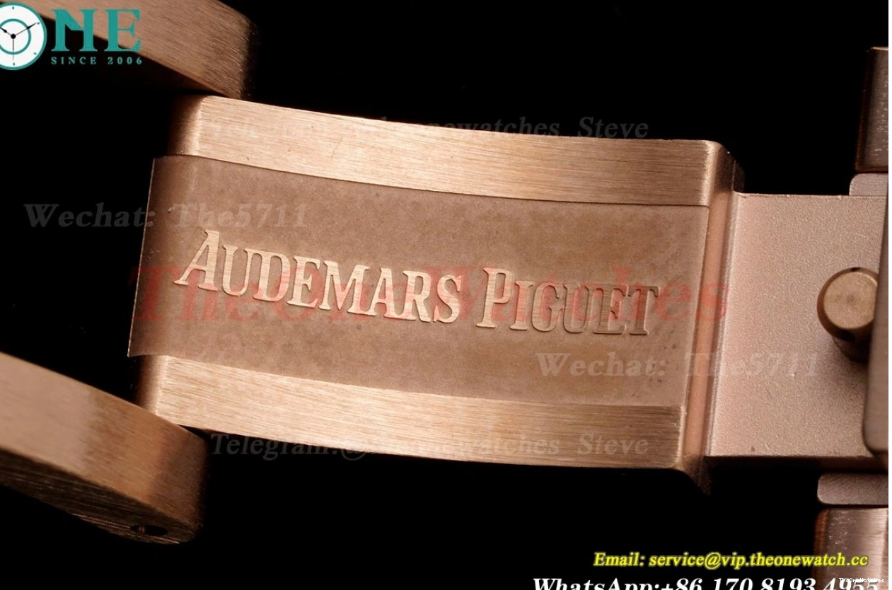 Oak Qtz Ladies RG JJF Swiss 33mm Diamond Grey RG Royal 0405